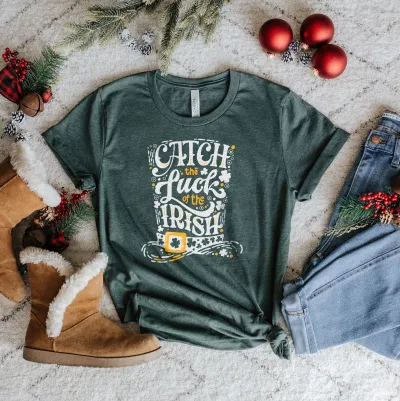 Lucky Shirt, St Patricks Day Unisex Shirt, Catch the Luck of The Irish, Retro  St. Patrick Lucky Shirt, Irish Shirt, St Pattys Day Gift