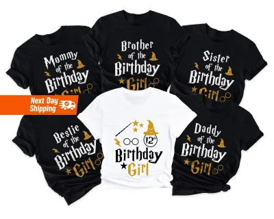 Wizard Birthday Squad Shirts, Magic Birthday Shirt, Personalized Birthday Shirts, Wizard Birthday Group Shirts, Birthday Family Shirt