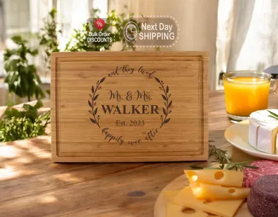 Custom Logo Cutting Board, Custom Name Cutting Board, Personalized Cutting Board, Housewarming gift, Mother Day Gift, Laser Engraved Board