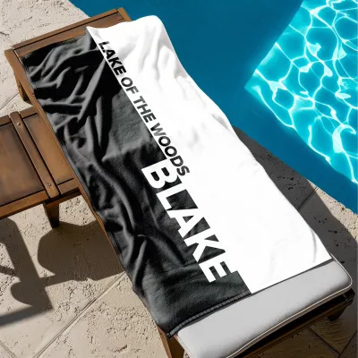Custom Name Beach Towel, Personalized Beach Towel for Bride & Bridesmaids, Bachelorette Party Towel