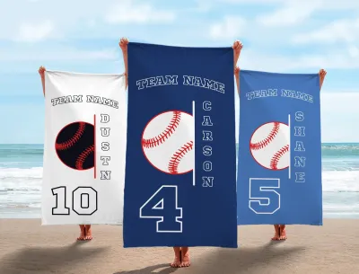 Custom Baseball Name Towel, Personalized Player Gift from Mom, Kids Dugout Sweat Towel, Travel Ball Team Gifts, Personalized Sports Towel